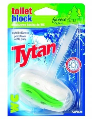 Tytan, Dwufazowa kostka do WC leśny, 40g