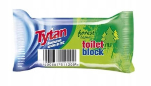 Tytan, Dwufazowa kostka do WC leśny - zapas, 40g