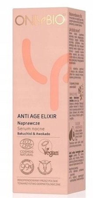 Onlybio Anti Age Elixir Naprawcze Serum Nocne 30ml