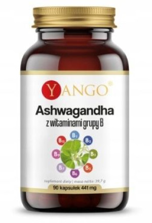 Yango, Ashwagandha z Witaminami grupy B, 90 kaps