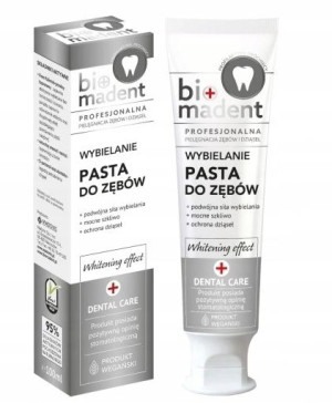 Bio Madent, Wybielanie pasta do zębów, 100 ml