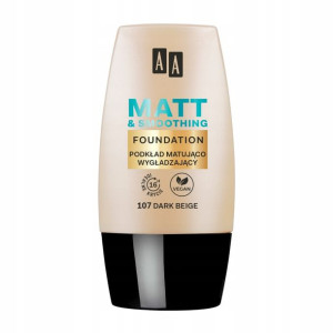 AA, Make Up Matt, Podkład, 107 dark beige, 30 ml