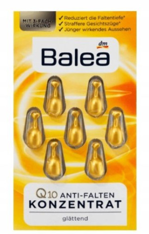 Balea, Ampułki Przeciwzmarszczkowe Q10, 7 sztuk