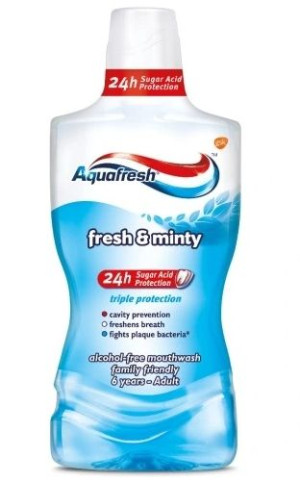 Aquafresh Fresh Minty Płyn do płukania ust, 500ml