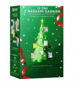 Garnier Kalendarz Adwentowy Zestaw 12 masek