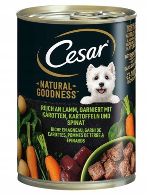 Cesar, Karma dla psa, jagnięcina, 400g
