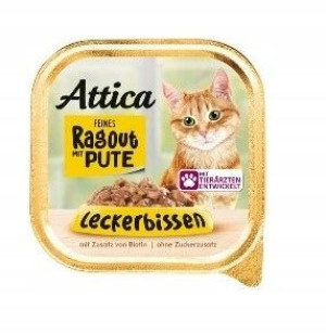 Attica, Mokra karma dla kota, indyk, 100g