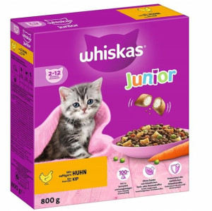 Whiskas Junior, Sucha karma dla kota, kurczak 800g