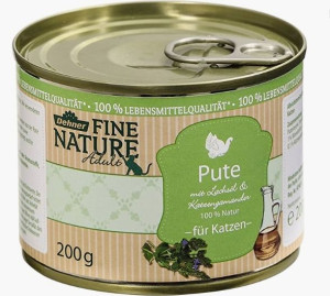 Dehner, Fine nature, Karma dla kota, indyk, 200g