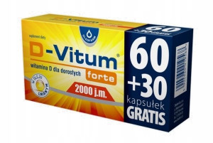 D-Vitum Forte 2000 j.m., 90 kapsułek