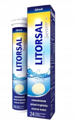 Zdrovit Litorsal Senior +, 24 tabletki musujące