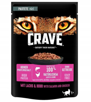 Crave. Cat Food Karma dla kota łosoś i kurczak 85g