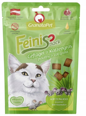 GranataPet, Przysmak dla kota, kurczak i trawa 50g