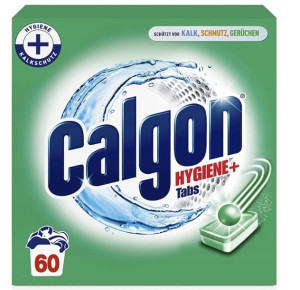 Calgon, Hygiene +, Czyścik do pralki, 60 sztuk
