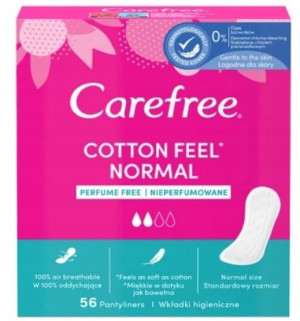 Carefree, Wkładki higieniczne Normal, 56 sztuk