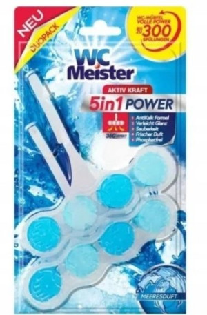 WC Meister 5in1 Zawieszki do WC Morski, 2 x 45g