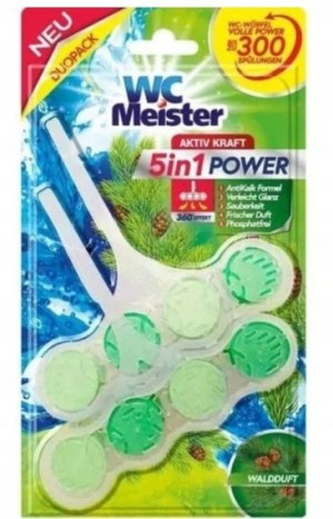 WC Meister 5in1 Zawieszki do WC Las, 2 x 45g