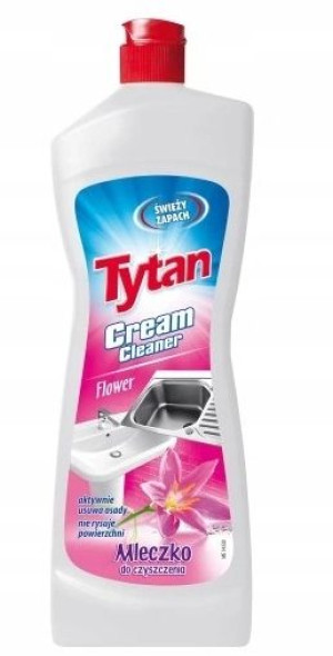 Tytan, Mleczko do czyszczenia Flower, 900g