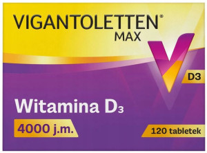 Vigantoletten Max 4000 j.m, 120 tabletek