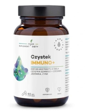 Aura Herbals Czystek Immuno+, 60 kapsułek