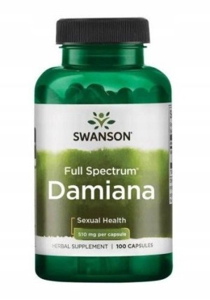 Swanson Full Spectrum Damiana 510mg, 100 kapsułek