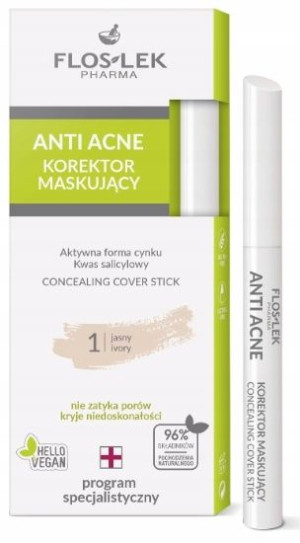 Flos-Lek, Anti Acne Korektor maskujący jasny