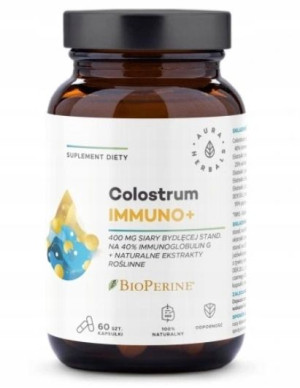 Aura Herbals Colostrum Immuno + BioPerine 60 kaps