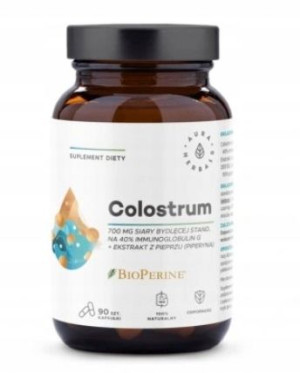 Aura Herbals Colostrum 700 mg + BioPerine 90 kaps
