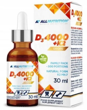 Allnutrition D3 4000+K2 drops, 30 ml