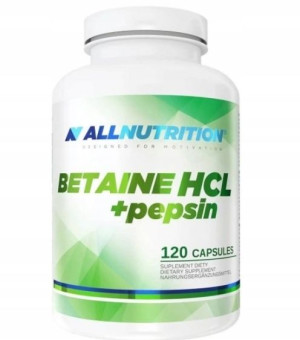 Allnutrition Betaine HCl + Pepsin, 120 kapsułek