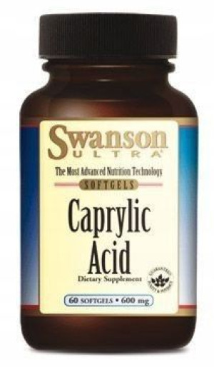 Swanson Kwas kaprylowy 600mg 60 kapsułek