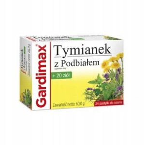 Gardimax Tymianek z Podbiałem + 20 ziół 24pastylki