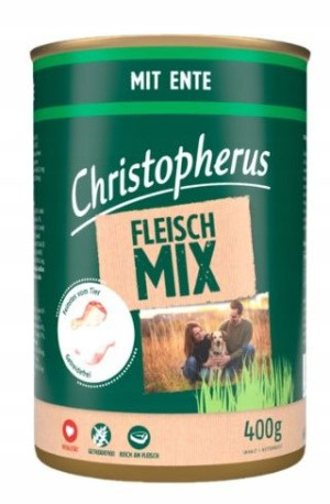 Christopherus Fleisch Mokra karma Pies kaczka 400g