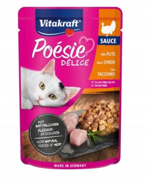 Vitakraft, Karma dla kotów Indyk w sosie, 85g