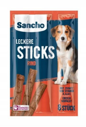 Sancho, Przysmak dla psa, paluszki wołowe, 88g