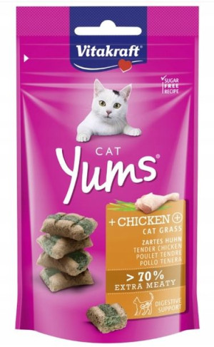 Vitakraft, Yums, Przekąska dla kota, kurczak, 40g