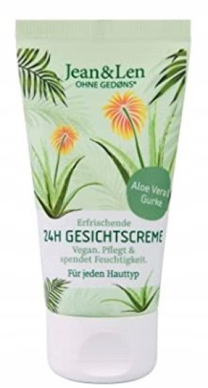 Jean & Len, Krem do twarzy, aloe vera, 50ml