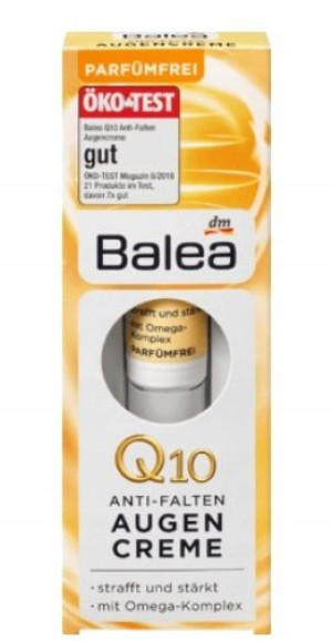 Balea, Przeciwzmarszczkowy krem pod oczy Q10, 15ml