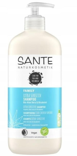 Sante Szampon do wrażliwej skóry głowy aloes 500ml
