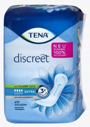 Tena, Wkładki higieniczne Extra, 10 sztuk