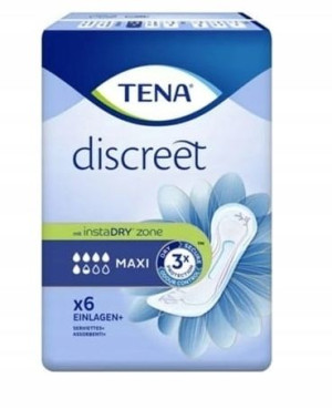 Tena, Wkładki higieniczne Maxi, 6 sztuk