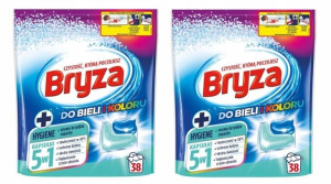 Bryza, 5w1 Kaps. do prania do bieli i koloru, 2x38