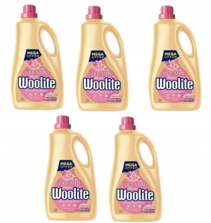 Woolite, Delicate Wool, Płyn do prania, 5 x 3,6 l