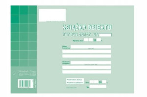 Książka obiektu budowlanego 604-1, 38 kartek