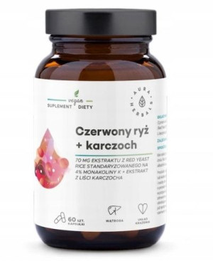 Aura Herbals Czerwony ryż + Karczoch, 60 kapsułek