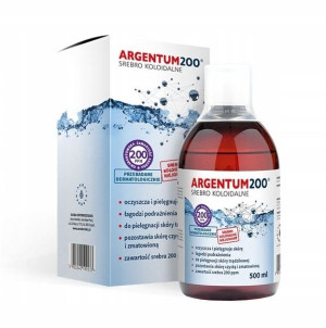 Argentum 200 200 ppm Srebro Koloidalne tonik 500ml