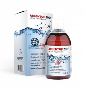 Argentum 200 25 ppm Srebro Koloidalne tonik 500 ml