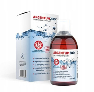 Argentum200 Srebro Koloidalne 50 ppm tonik 500ml