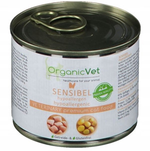 OrganicVet Drób Hipoalergiczna karma dla kota 200g