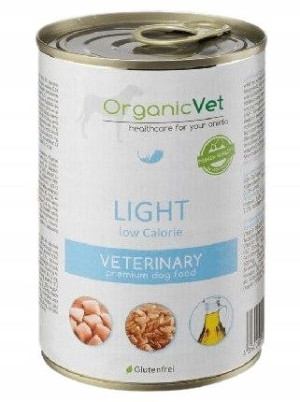 OrganicVet Niskokaloryczna karma dla psów, 400 g
